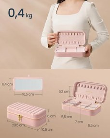 Šperkovnica ANAH ružová JBC180S01