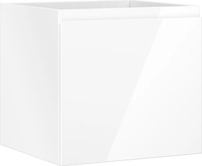 Mexen Orio, kúpeľňová skrinka 50 cm, 1 zásuvka, biela lesklá, 91A10-05047-1-BF00