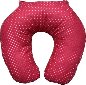 Polášek Cestovný vankúš - Červená / bodky