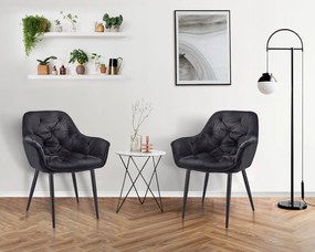 Dekorstudio Zamatová jedálenská stolička LARGO | dekorstudio.sk