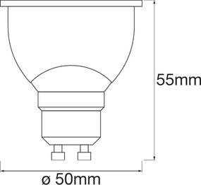 3PAK LED GU10 5W 350lm CCT LEDVANCE SMART+ WiFi stmievateľná žiarovka