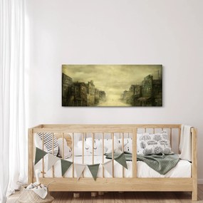 Obraz westernového mestečka (120x50 cm)