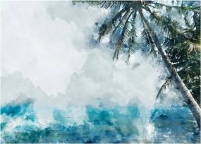 Obraz palmy nad morom (70x50 cm)