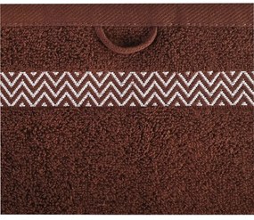 Sada 6 kusov bavlnených osušiek a uterákov Ates hnedá EMI