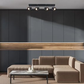 Rabalux 73021 - Bodové svietidlo PERICO 4xGU10/5W/230V čierna