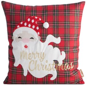 VIANOČNÁ DEKORAČNÁ OBLIEČKA NA VANKÚŠ MERRY2 45X45 CM VZOROVANÁ