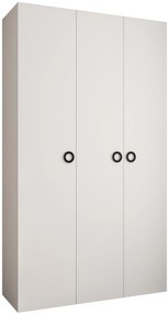 Šatníková skriňa 140 cm Carmela 40-1 (biela + čierna). Akcia -21%. Vlastná spoľahlivá doprava až k Vám domov. 1126517