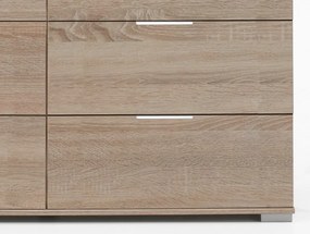 Zásuvková komoda Easy Plus, 130 cm, dub sonoma