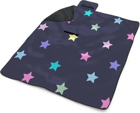 Sablio Plážová deka Hviezdy na modrej: 200x140 cm