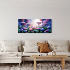 Obraz - Huby pri splne, grafika (120x50 cm)