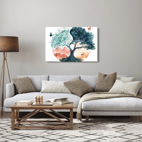 Obraz – Akvarelový strom plný života (90x60 cm)