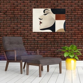 Obraz - Žena z profilu (70x50 cm)