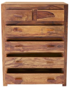 Komoda Kali 90x120x45 indický masív palisander Svetlomedová