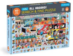 Puzzle Hľadaj a Nájdi Vlaková stanica 64ks