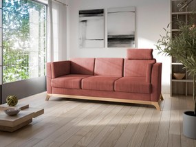XXXLutz TROJMIESTNA POHOVKA, textil, čerešňovočervená Sit & More - Sedačky - 000144022309