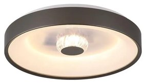 Searchlight 89735-38LT - LED stmievateľné stropné svietidlo POLKA 24W/230V + 6W pr. 38,5 cm hnedé