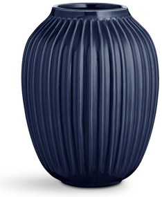 Tmavomodrá kameninová váza Kähler Design Hammershoi, výška 25 cm