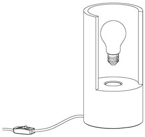 Eglo 49111 - Stolná lampa LYNTON 1xE27/60W/230V