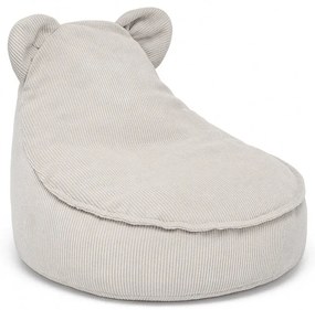 MeowBaby® sedací vak s uškami Slimcord, grey