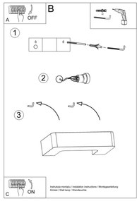 Nástenné svietidlo MAGNET 1xE27/60W/230V biela