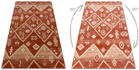 Koberec LEGEND 468 15 GB300 OSTA - Boho, exkluzívny červený / béžový