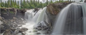 Obraz vodopádov (120x50 cm)
