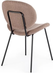 Béžová čalúnená jedálenská stolička Maddie – Yes Everyday