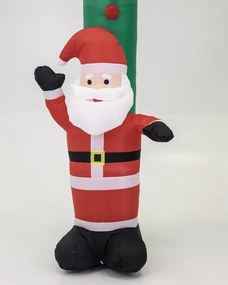 Nafukovací vianočný oblúk so Santa Clausom a snehuliakom 250 × 195 cm
