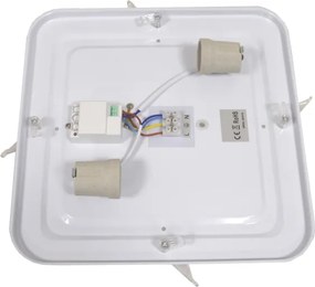 Stropné svietidlo so senzorom WILTON 2xE27/60W/230V 33x33 cm čierne