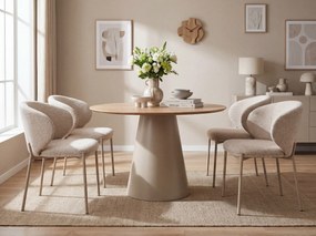 Jedálenská stolička KIOTO, kašmír/svetlobéžová