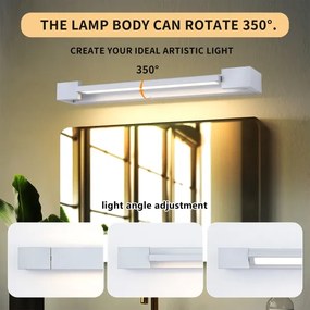 Brilagi- LED Kúpeľňové osvetlenie zrkadla AQUA LINE LED/12W/230V 45 cm IP44 biela