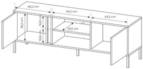 LAS Stolík pod TV Dast 2D