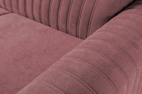 Rohová sedačka Sansa, staroružová látka, ľavý roh
