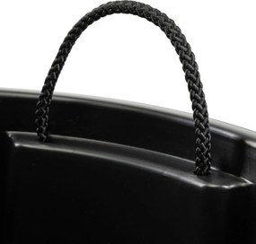 PLASTOVÝ KVETINÁČ LUNA VASE 42X32 CM ANTRACITOVÁ