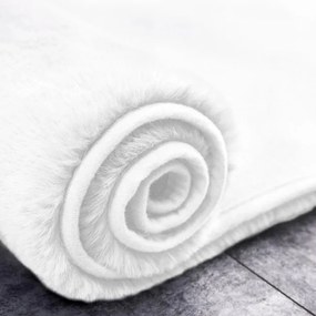 Protišmykový koberec RABBIT biely