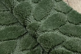 Kúpeľňový koberček SUPREME LINES kamienky, zelený