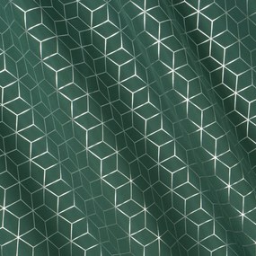 ZÁVES NA KRÚŽKOCH CUBE 140X250 CM TMAVOZELENÁ