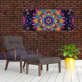 Obraz - Kaleidoskopická mandala (120x50 cm)