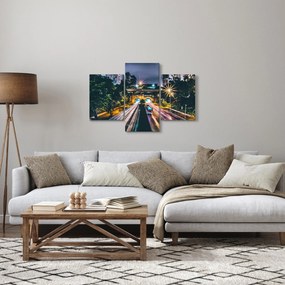 Obraz nočného mesta (90x60 cm)