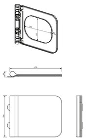 OMNIRES BOSTONDEBP - Záchodová doska SoftClose BOSTON duroplast/lesklá biela