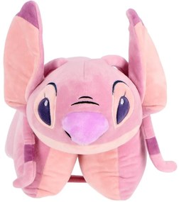 Multifunkčný relaxačný vankúš Angel - licencia Lilo &amp; Stitch - 2v1 vankúš 45x36 cm aj plyšová hračka
