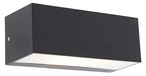 Moderná nástenná lampa čierna IP65 - Houks