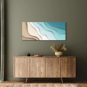 Abstraktný obraz morského pobrežia (120x50 cm)