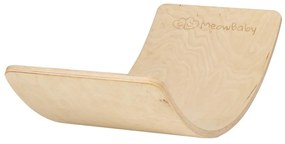 Balančná doska z borovicového dreva v prírodnej farbe 80x30x18 cm Montessori – Meowbaby
