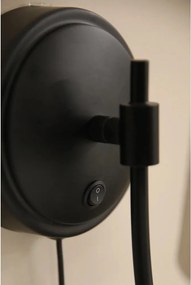 Čierne/béžové nástenné svietidlo do zásuvky Amar – Markslöjd