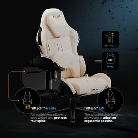 Béžové herné kreslo Diablo X.ONE Prime Desert Storm