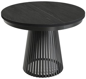 Rozkladací stôl Garda čierna/čierne drevo