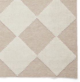 Bielo-béžový prateľný koberec 160x230 cm Lyna Beige&amp;White – Think Rugs