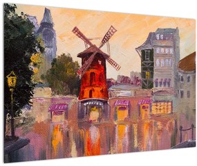 Obraz - Moulin rouge, Paríž, Francúzsko (90x60 cm)