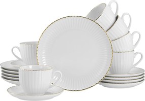 XXXLutz KÁVOVÝ SERVIS Allegra Goldband 18-dielne Creatable - Online Only bytové doplnky - 007768063603